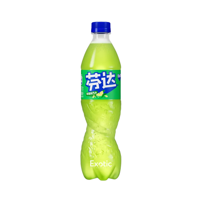 Fanta Green Apple Flavored Soda, 500ml - China