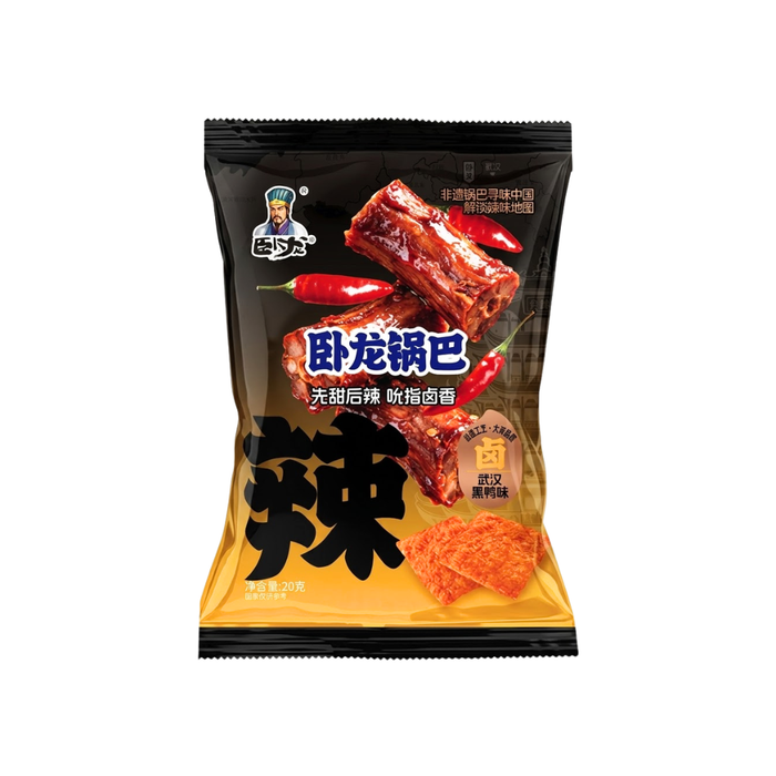 Wolong Wuhan Black Duck Flavor Crisp Rice Cracker, 108g
