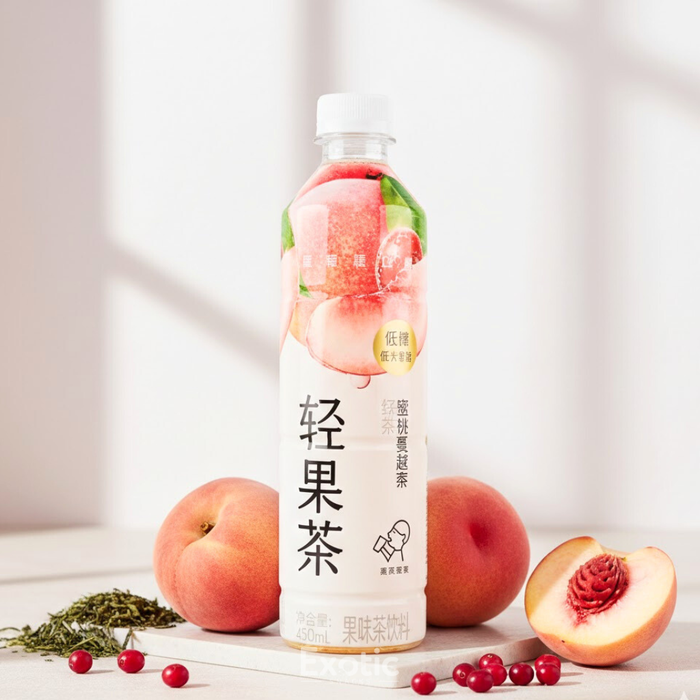 Heytea Light Fruit Tea Peach Cranberry Green Tea, 450ml