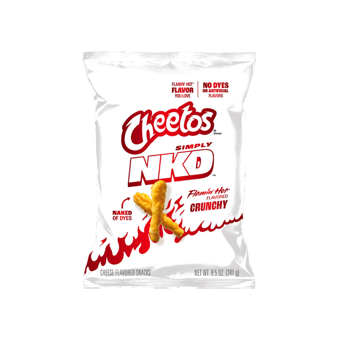 Cheetos Simply NKD, No Dyes No Artificial Flamin Hot Flavor, 227g