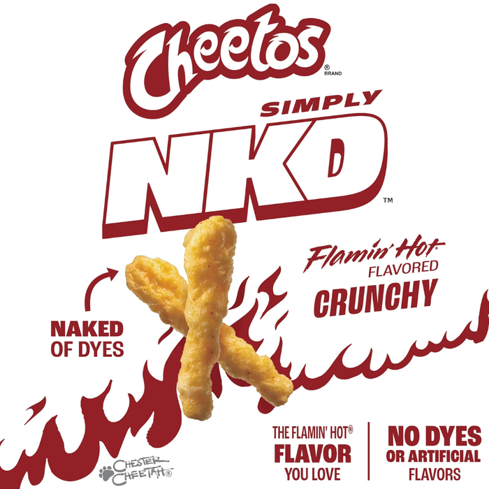 Cheetos Simply NKD, No Dyes No Artificial Flamin Hot Flavor, 227g