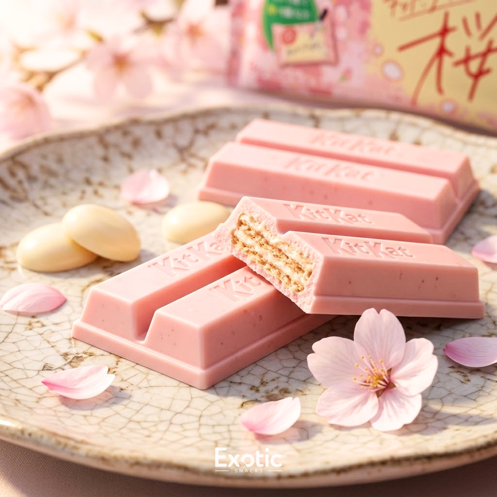 Japanese KitKat Sakura Cherry Blossom Chocolate Flavor — Exotic