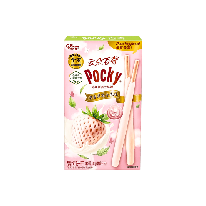 Glico Pocky Strawberry Milk Cream Biscuit Sticks, 40g