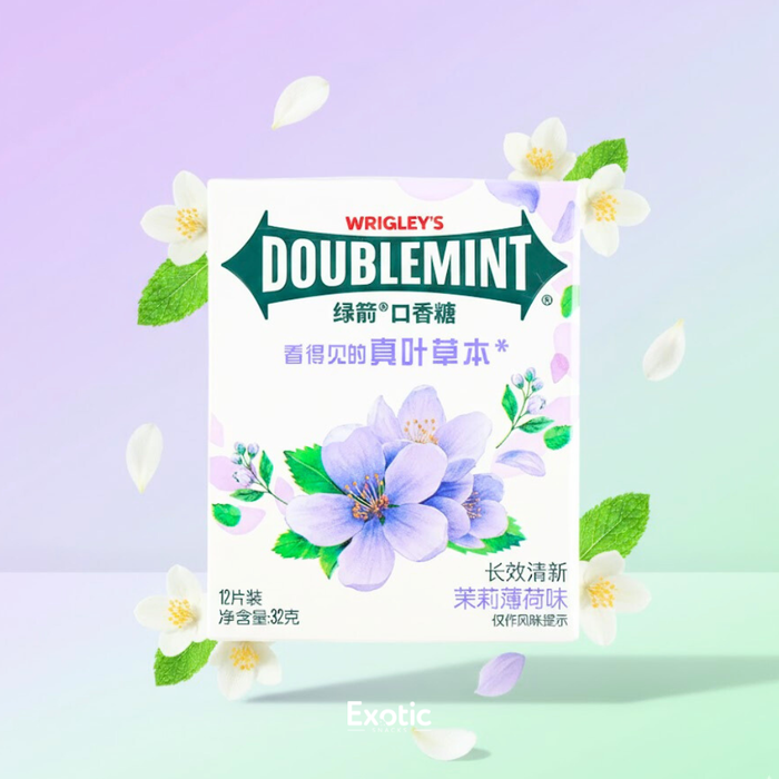 Doublemint Floral Flavor 12 Piece Chewing Gum, 32g