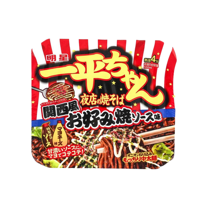 Myojo Yiping Nightclub Fried Noodles Kansai Style Okonomiyaki Flavor, 122g