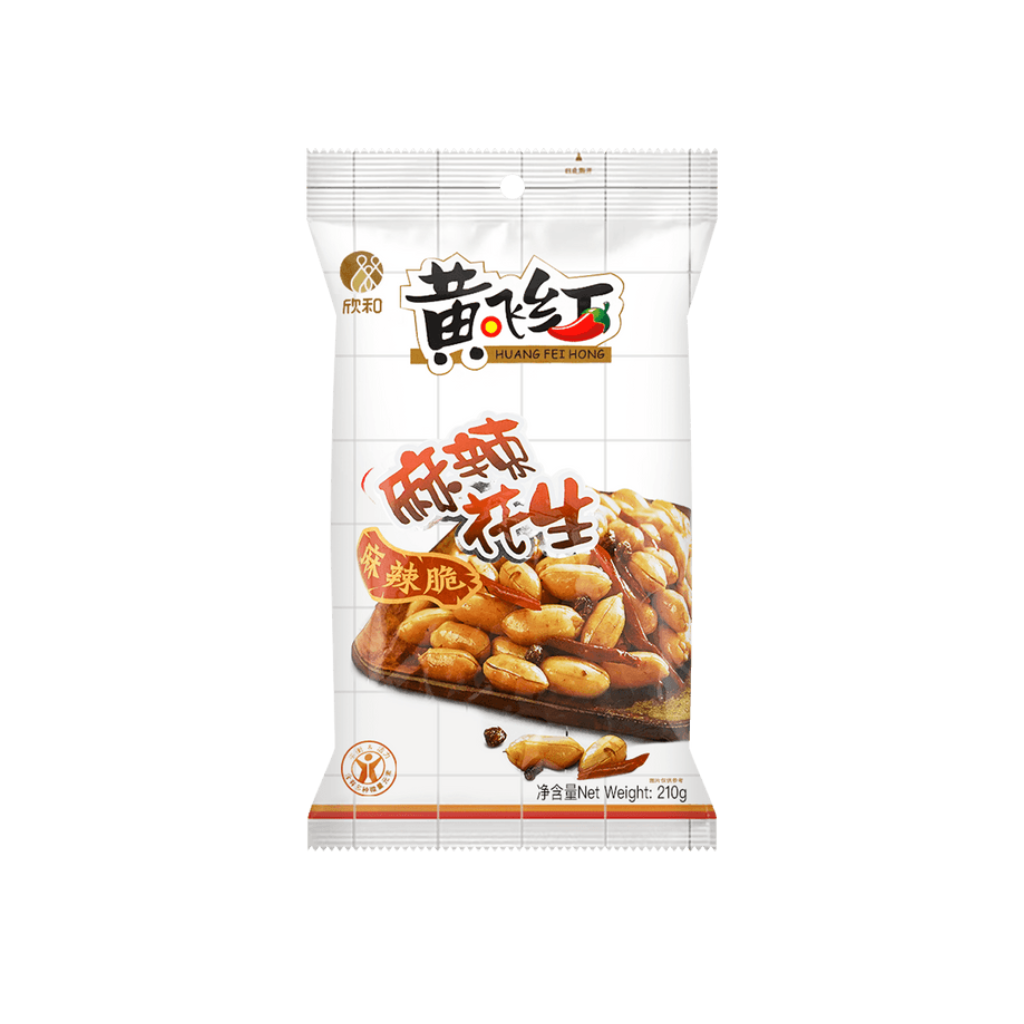 Huang Fei Hong Crispy Spicy Numbing Peanuts, 210g — Exotic Snacks