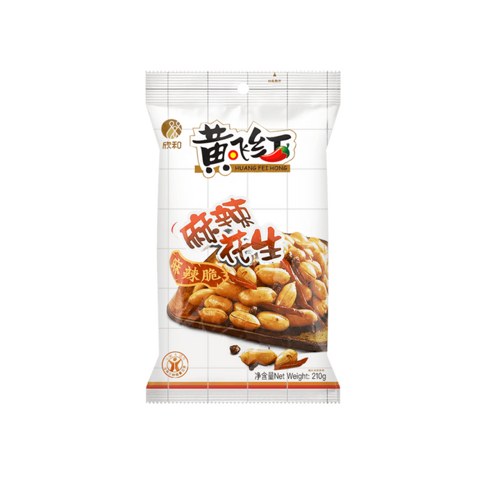 Huang Fei Hong Crispy Spicy Numbing Peanuts, 210g