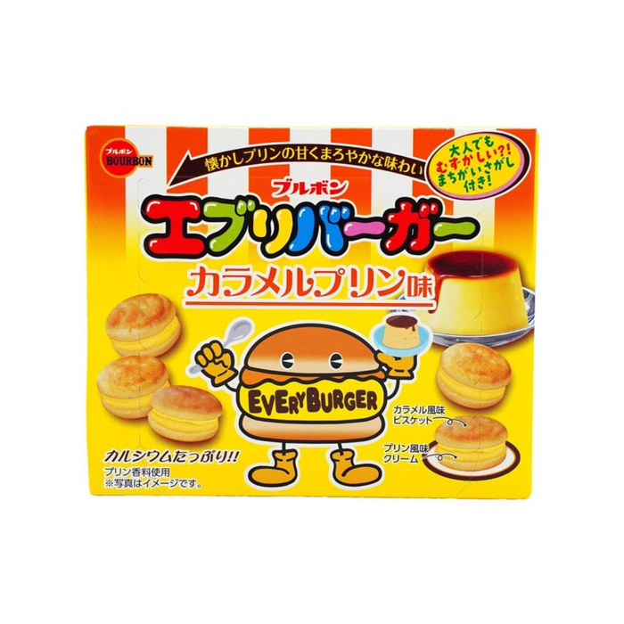 Bourbon Mini Every Burger Caramel Pudding Cookies, 58g