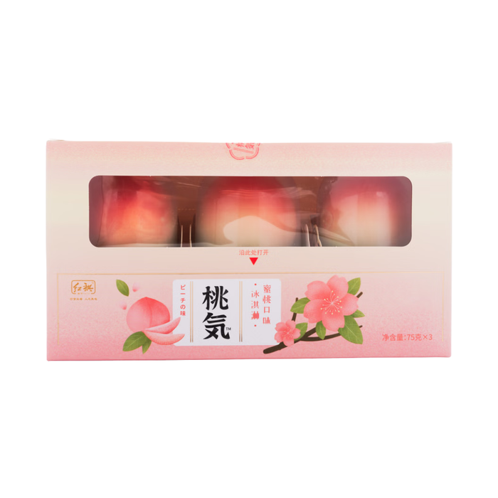 Fruit Whisper Peach Shaped Ice Cream, 3pc x 75g