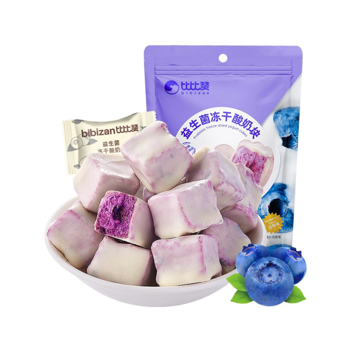 Bibizan Probiotic Freeze-Dried Yogurt Bites Blueberry Flavor, 40g