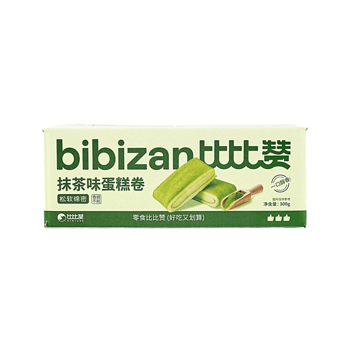 BiBiZan Cake Roll Matcha Flavor, 300g