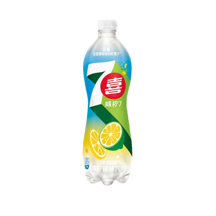 7Up Salted Lemon Flavor Soda, 550ml