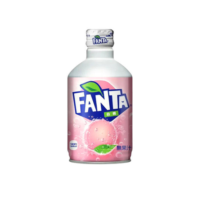 Fanta White Peach Flavor Aluminum Can, 300ml