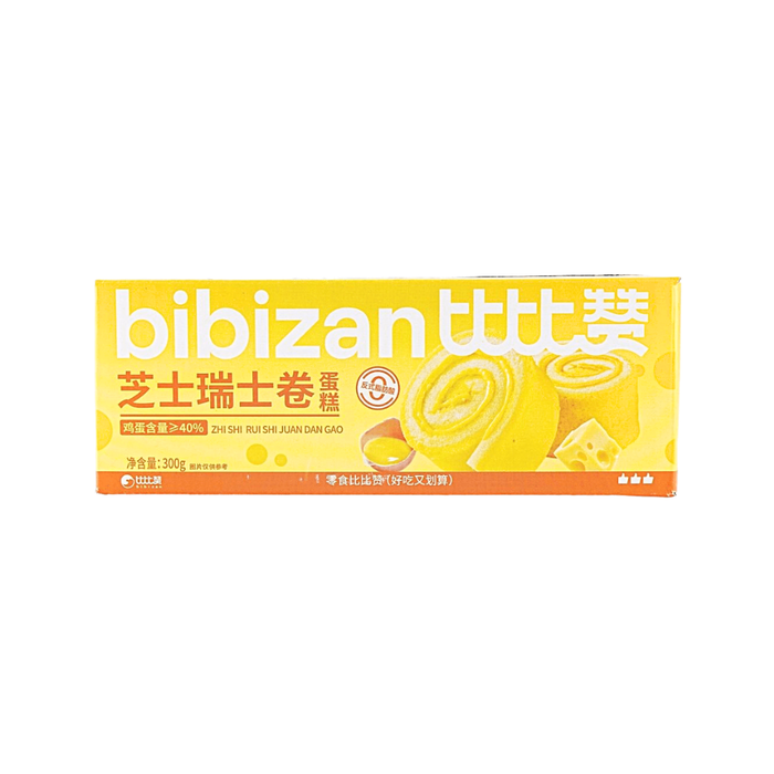 BiBiZan Cake Roll Cheese Swiss Flavor, 300g