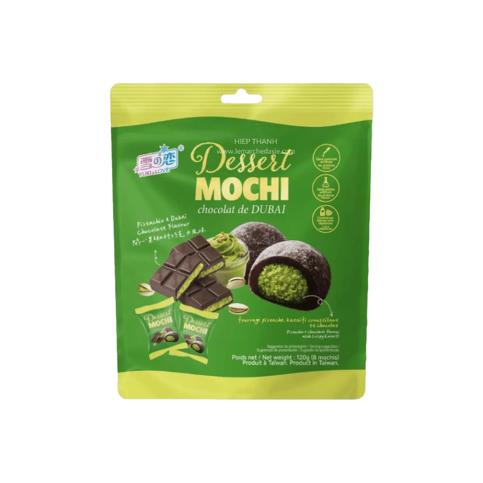 Mochi Dessert Pistachio Dubai Chocolate Flavor, 120g
