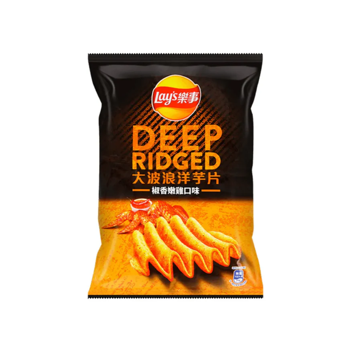 Lay's Deep Ridged Chili Tender Chicken Flavored Potato Chips, 34g