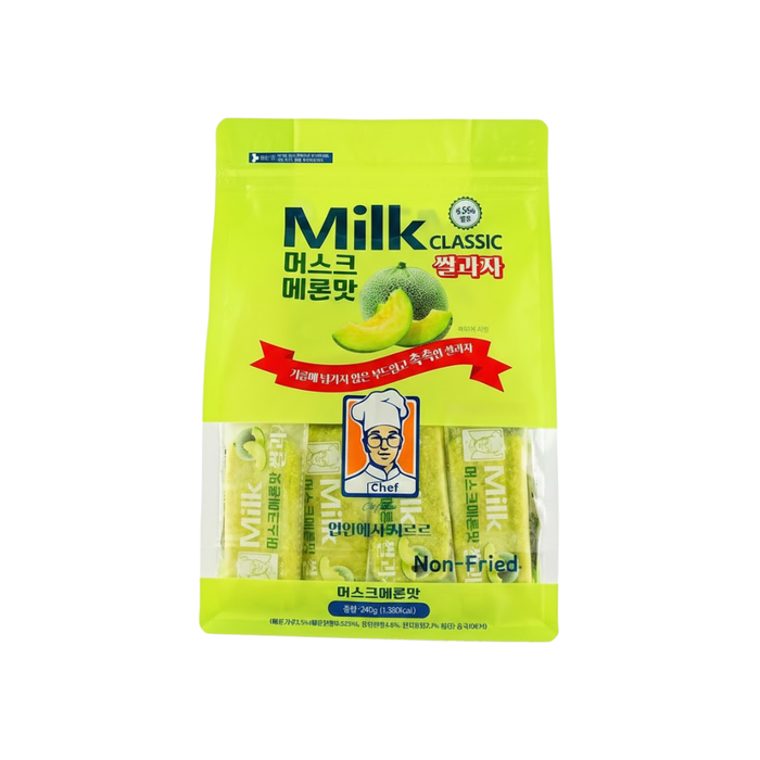 Milk Classic Rice Cracker Melon Flavor, 240g
