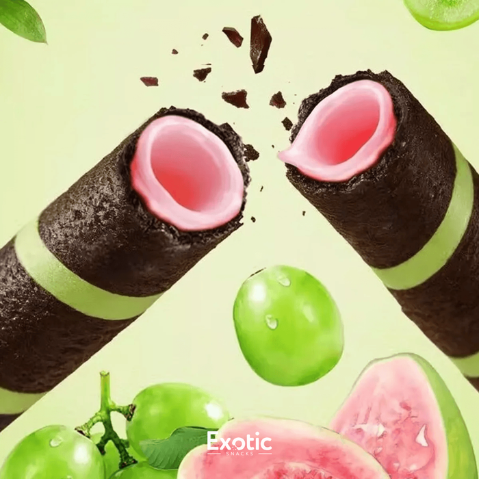 Oreo Crispy Wafer Rolls Guava & Grape Flavor, 50g