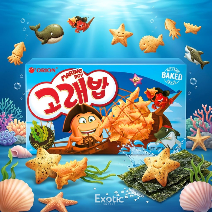 Orion Marine Boy Sea Creatures Baked Snack, 40g