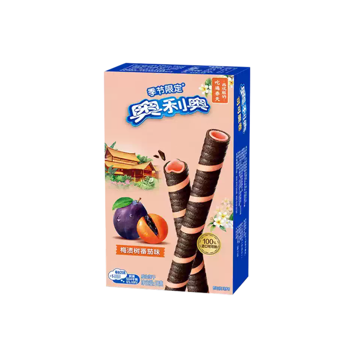 Oreo Crispy Wafer Rolls Green Plum Cherry Tomatoes Flavor, 50g