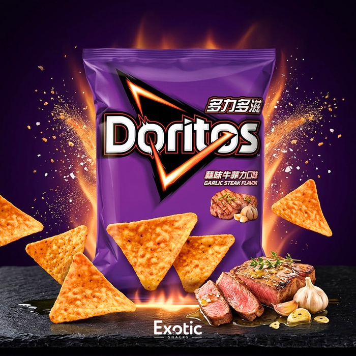 Doritos Garlic Steak Flavored Corn Chips, 48g