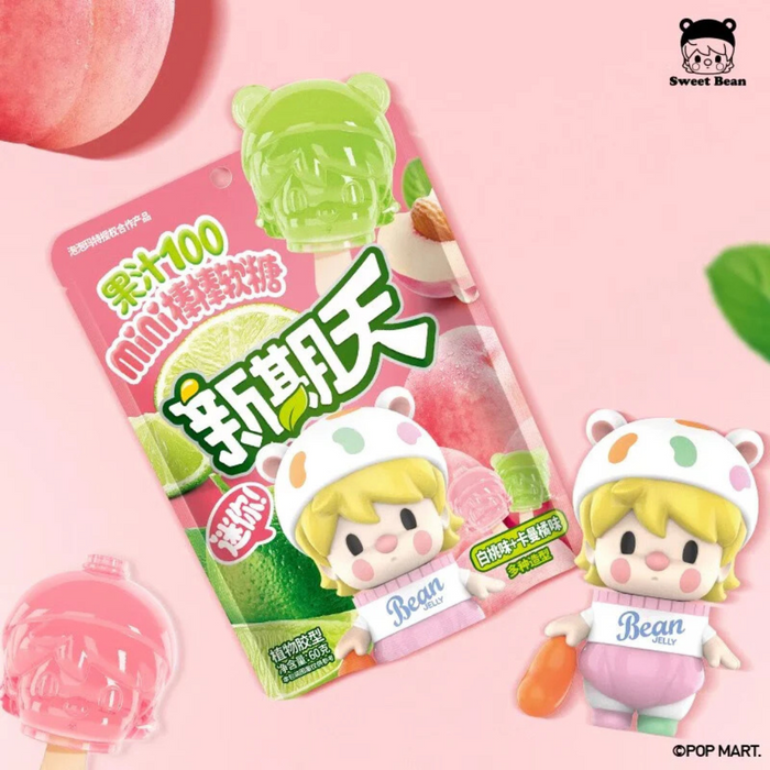 Sweet Bean X Pop Mart Mini Stick Peach & Kumquat Jelly Gummy Candy, 85g