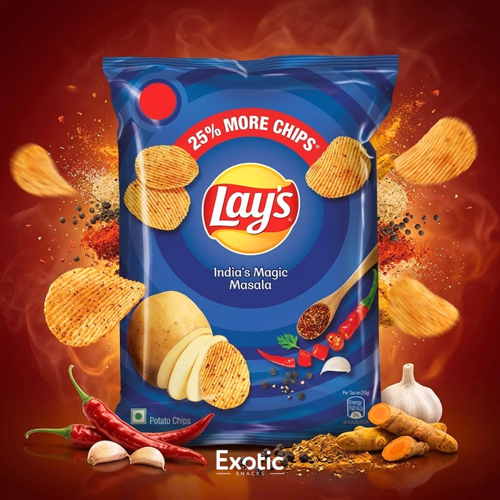 Lay's India's Magic Masala Flavor Potato Chips, 50g