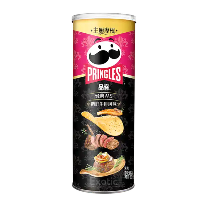 Pringles Premium M5 Foie Gras Beef Steak Flavor Chips, 80g