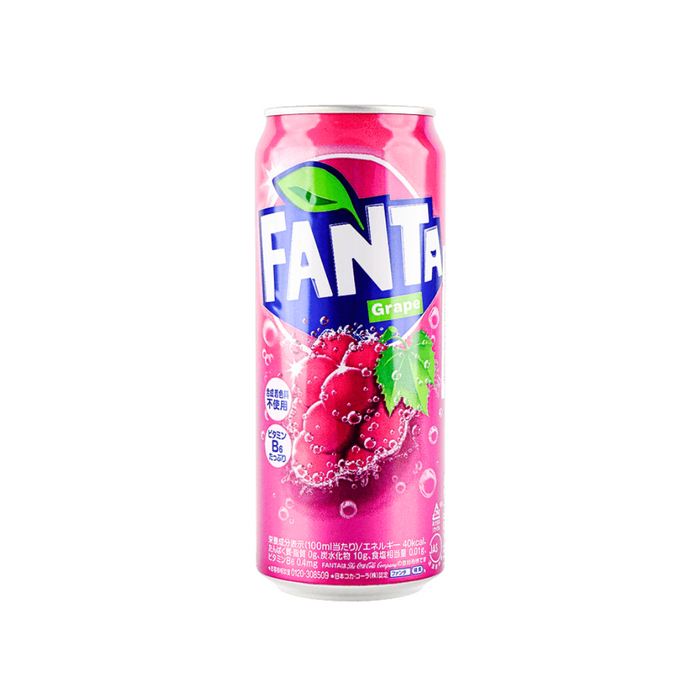 Fanta Grape Flavor Soda, 500ml