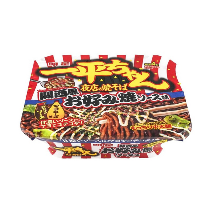 Myojo Yiping Nightclub Fried Noodles Kansai Style Okonomiyaki Flavor, 122g