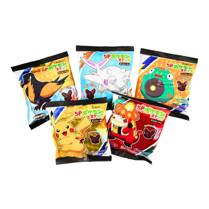 Tohato Pokémon Pikachu Chocolate Puff Snacks, 80g