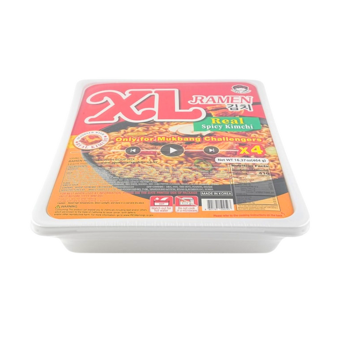 Extra Large Spicy Kim Chi Instant Ramen – Mukbang Challenge Edition, 365g