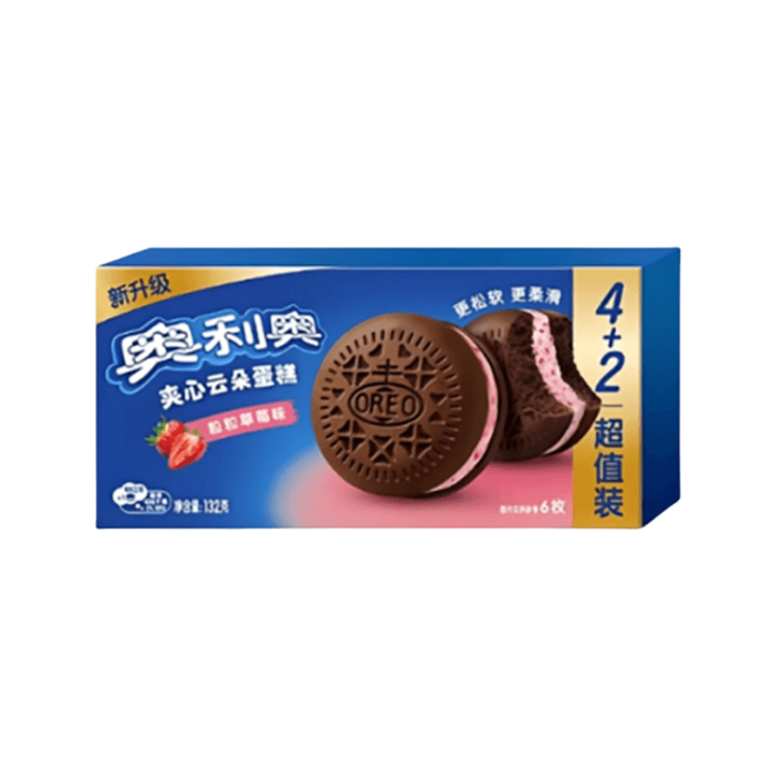 Oreo Cakesters Cloud Cake Strawberry Flavor, 132g
