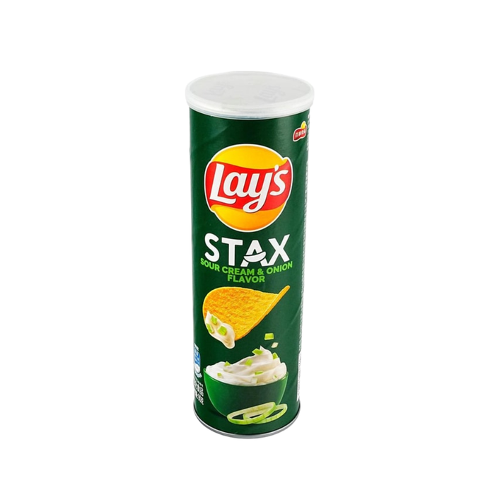 Lay's Stax Sour Cream Onion Flavor Potato Chips, 90g