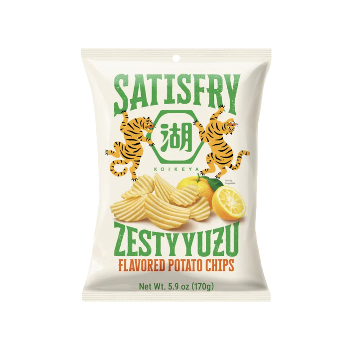 Koikeya Satisfry Zesty Yuzu Flavored Potato Chips, 54g