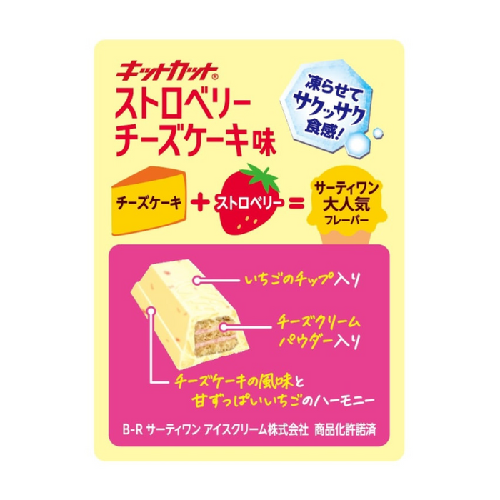 Japanese KitKat Baskin-Robbins Strawberry Cheesecake Ice Cream Flavor