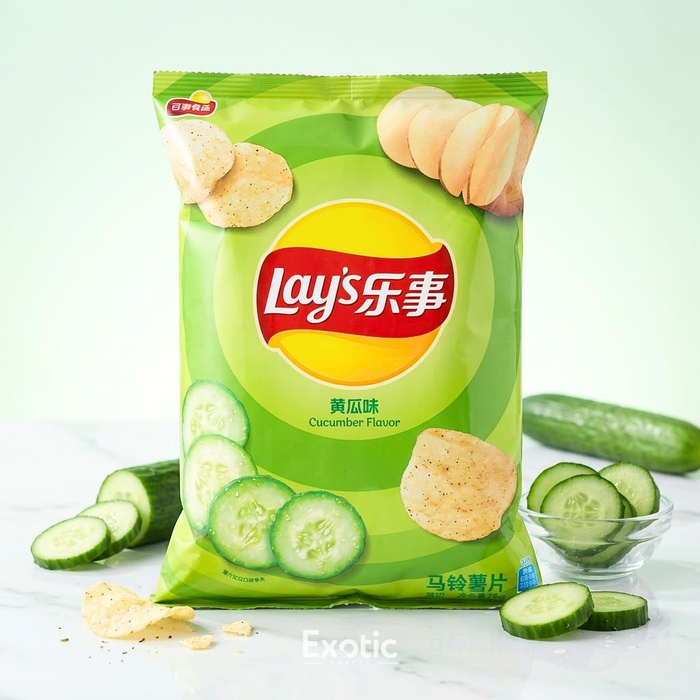 Lay's Cucumber Potato Flavor Chips, 70g