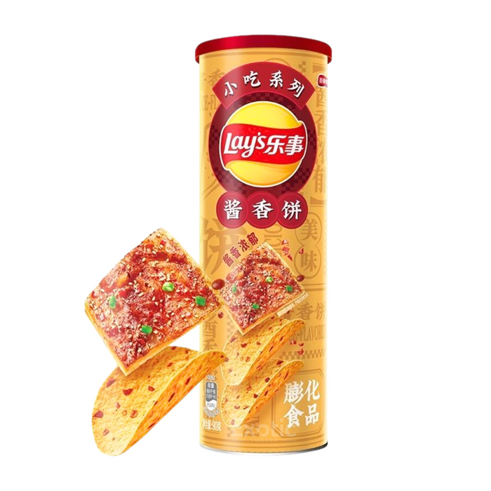 Lay's Spicy Saucy Pancake Flavor Potato Chips, 90g