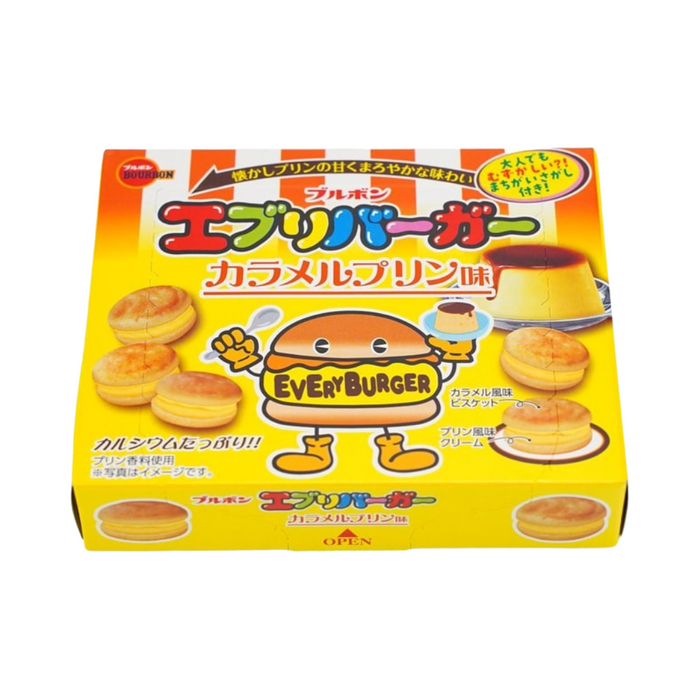 Bourbon Mini Every Burger Caramel Pudding Cookies, 58g