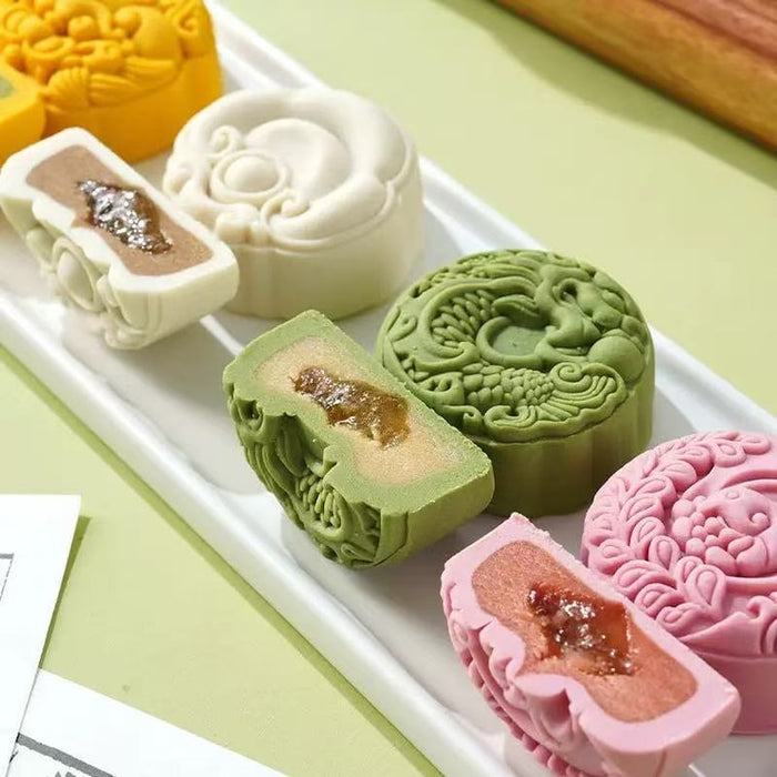Yaoji Tea And Fruits Flavor Mooncakes, 280g