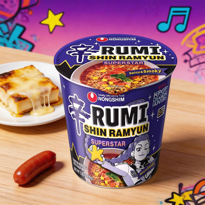 Nongshim K-Pop Demon Hunters Coupes de Nouilles Instantanées, 95g