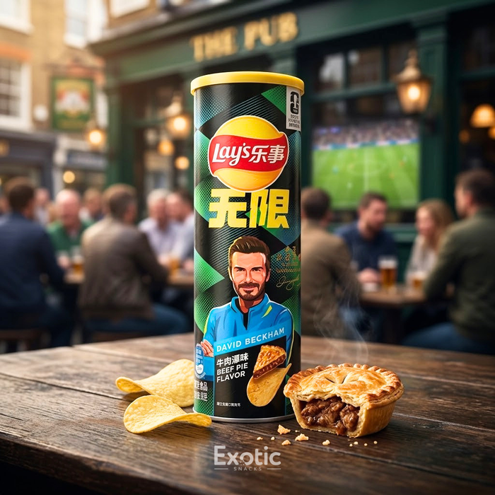 Lay's 2026 FIFA World Cup Limited Edition Stax Beef Pie Flavor Potato Chips, 90g