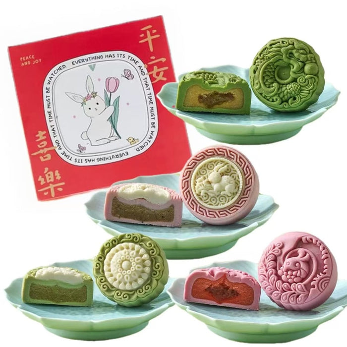 Yaoji Tea And Fruits Flavor Mooncakes, 280g