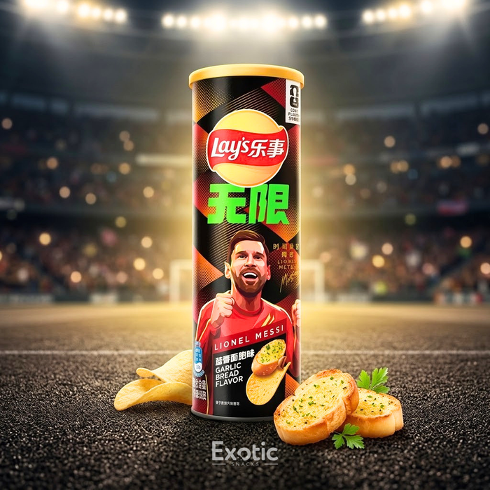 Lay's 2026 FIFA World Cup Limited Edition Stax Garlic Bread Flavor Potato Chips, 90g