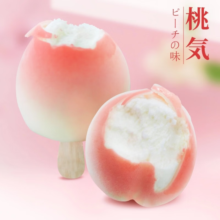 Fruit Whisper Peach Shaped Ice Cream, 3pc x 75g