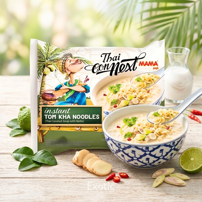 Mama Thai Connect Instant Tom Kha Noodles Thai Coconut Soup with Spices, 85g