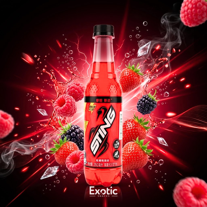 Sting Energy Drink Berry Blast Flavor Bottle, 350ml - China