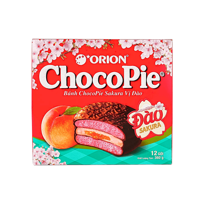 Orion Soft Choco Pie Sakura Peach Flavor Limited Edition, 360g