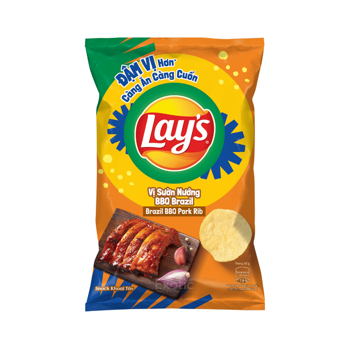 Lay's Vietnam Brazil BBQ Pork Rib Flavor, 53g