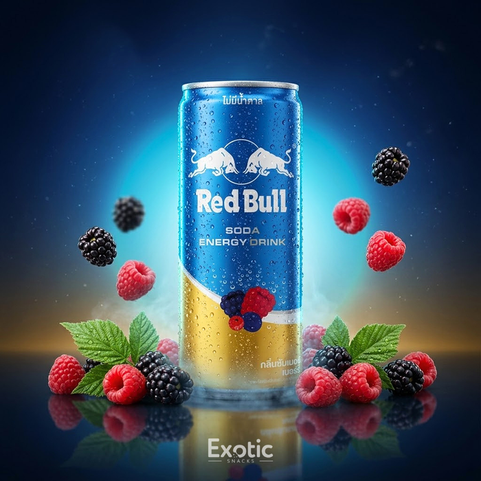 Red Bull Raspberry Blackberry Flavor Energy Drink, 250ml
